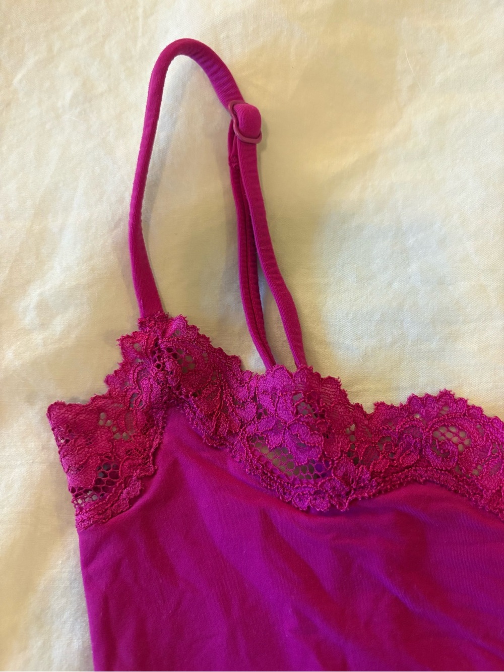 SKIMS Fits Everybody Corded Lace Onesie Bodysuit- Fuchsia size XS - Picture 3 of 4